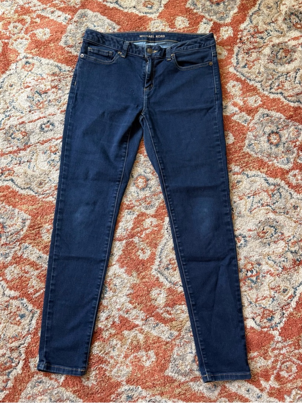 Michael Kors Navy Skinny Stretch Jeans